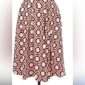 LuLaRoe 3XL Geometric skirt in Red, Pink, and Black